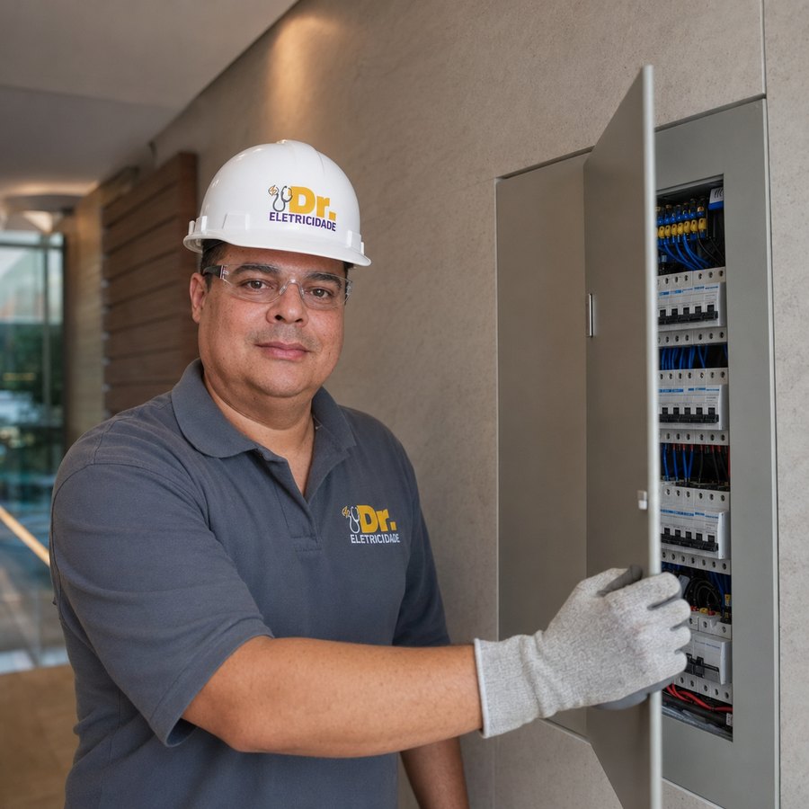 Manutenção de quadro elétrico predial